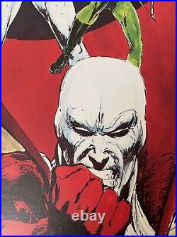Neal Adams Signed Poster Batman, The Spectre, Deadman, Green Arrow 1974 16 x 24