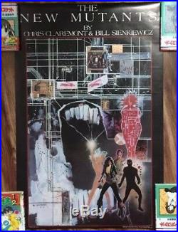 New Mutants poster Sienkiewicz Claremont Marvel 1984 Demon Bear rolled