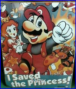 New Vintage 1988 21 x 32 Super Mario Bros I Saved the Princess Nintendo Poster