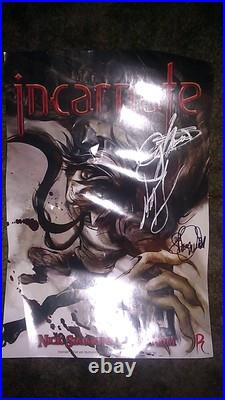Nick And Gene Simmons Signed 11x16 Incarnate Comic Poster Nick And Gene Simmons Signed 11x16 Incarnate Comic Poster