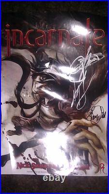Nick And Gene Simmons Signed 11x16 Incarnate Comic Poster Nick And Gene Simmons Signed 11x16 Incarnate Comic Poster