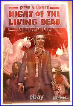 Night of The Living Dead Hunger Blood Red Foil Lim. Ed 500 VF+/NM Romero Poster