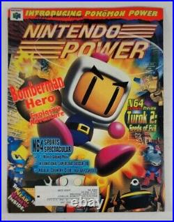 Nintendo Power Issue 111 Bomberman, 112 F-Zero X, 113 Tyrok 2 withPokémon Power