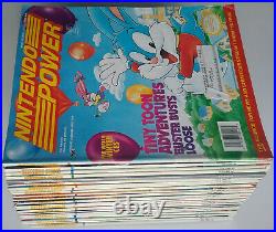 Nintendo Power LOT vintage magazine collection 29 issues, comic, posters, cards