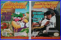 Nintendo Power LOT vintage magazine collection 29 issues, comic, posters, cards