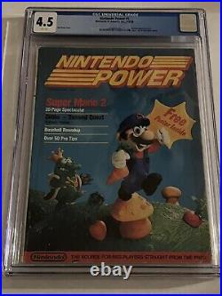 Nintendo Power Magazine 1 CGC 4.5 1988 Complete Mario Inserts and Poster