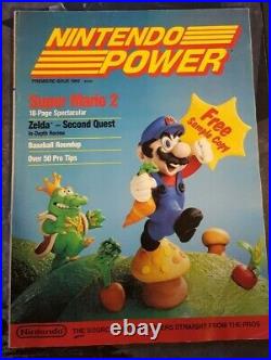 Nintendo Power Magazine Premiere Issue 1988 #1 With Zelda poster COMPLETE Mario