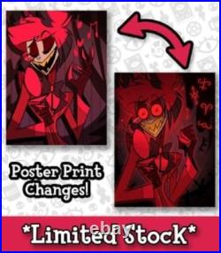 OFFICIAL Alastor Hazbin Hotel Lenticular Poster RARE! GREAT CONDITION