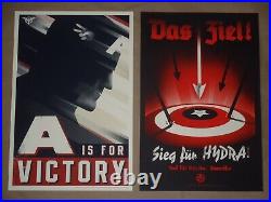 Olly Moss Captain America Art Print Poster Set Mondo A is for Victory Hydra