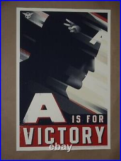 Olly Moss Captain America Art Print Poster Set Mondo A is for Victory Hydra