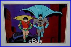Original 1966 Adam West Batman Robin 29 x 21 tv series poster 11960's/Batmobile