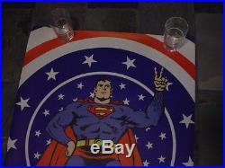 Original 1971 SUPERMAN STANDING PEACE SIGN 40x 24 POSTER