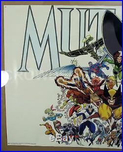 Original 1989 Marvel Press XMen MUTANTS Poster Art by Arthur Adams 22x34 #24590
