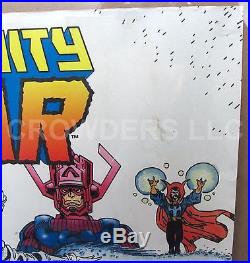Original 1992 Marvel Press Avengers Infinity War Poster 34x22 #112 Ron Lim C5