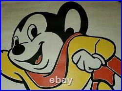 Original Cartoon Comic Book Character Artwork Poster Size MIGHTY MOUSE