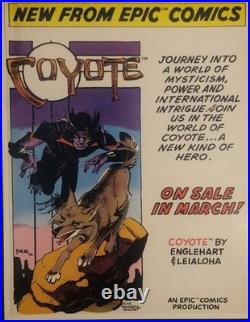 Original Comic Art DPS And Rare Poster From The Marshall Rogers I Am Coyote