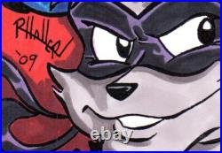 Original Comic Poster Art Lupin Sly Cooper Phaller Hand Painted Marker 11 x 17