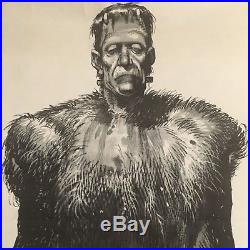 Original Frankenstein Monster 1972 Vintage Poster 24x72 Jack Davis Halloween