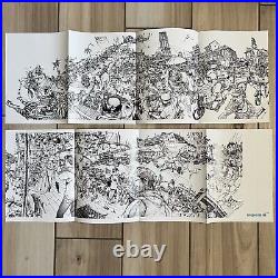 Original SDCC 2016 Kim Jung-Gi Sketch Book with 2 Fold Out Posters And Sketch