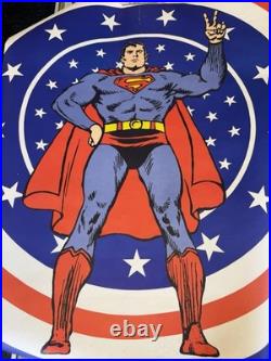 Original Superman 1971 Vtg Bullseye Peace Panel Poster Poster Prints