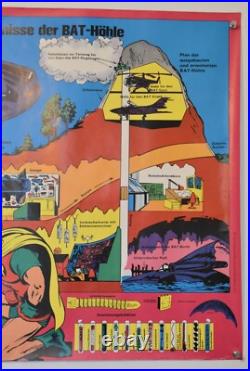 Original Vintage German BATMAN Comic Poster 1969 (23 x 31)