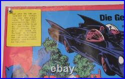 Original Vintage German BATMAN Comic Poster 1969 (23 x 31)