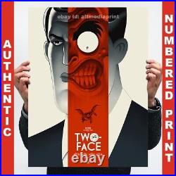 PCC Batman Animated Series TWO FACE Reg Poster Mondo Print Joker DC x/275 RARE PCC Batman Animated Series TWO FACE Reg Poster Mondo Print Joker DC x/275 RARE
