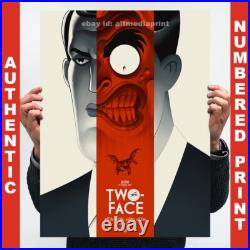 PCC Batman Animated Series TWO FACE Reg Poster Mondo Print Joker DC x/275 RARE PCC Batman Animated Series TWO FACE Reg Poster Mondo Print Joker DC x/275 RARE