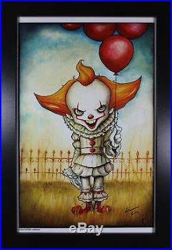 PENNYWISE ART PRINT Motor City Comic Con 2018 Signed by Chris Uminga
