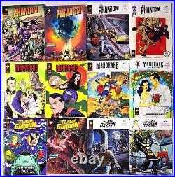 PHANTOM MANDRAKE FLASH GORDAN set of 12 Comic Books INDIA FREE posters stickers