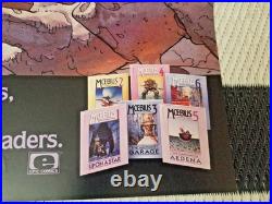 POSTER Moebius Epic Graphic Novels 1988 Jean Giraud 24 x 36 full size FOLDED