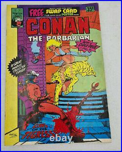 POSTER SPIDERMAN RARE VINTAGE CONAN THE BARBARIAN Comic Book 4 Newton VF+ 8.5