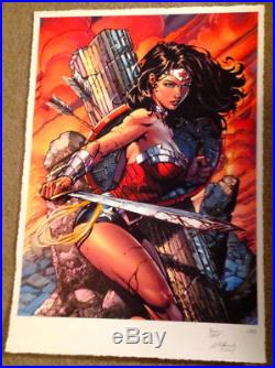 PRINT #1 of only 25! David & Meredith Finch SIGNED Wonder Woman Fine Art Giclee