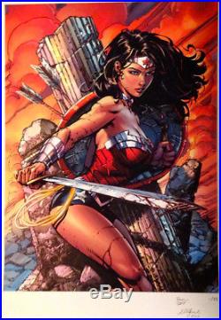 PRINT #1 of only 25! David & Meredith Finch SIGNED Wonder Woman Fine Art Giclee