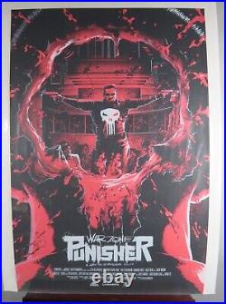 PUNISHER War Zone Art Print Poster Adam Rosenlund (2017) Marvel LTD Edition