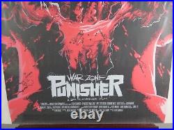 PUNISHER War Zone Art Print Poster Adam Rosenlund (2017) Marvel LTD Edition