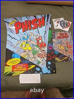 Phish Halloween Poster Sci-fi Soldier Print With Comic Book And Stickers