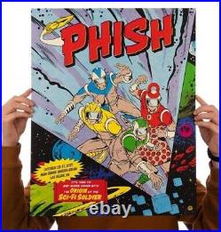Phish Las Vegas 2021 Halloween Poster and Comic Book Dombrowski Sci-Fi Soldiers