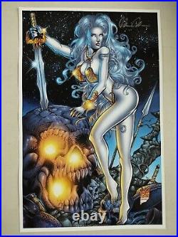 Phoenix Comicon Collectors Set SIGNED Lady Death Coffin Comics Prints Comic Card