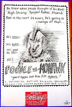 Poodle with a Mohawk Poster 22x34