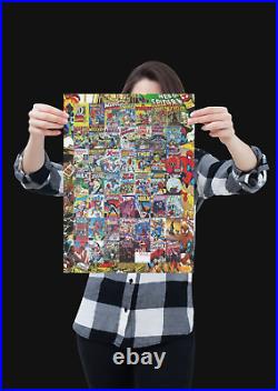 Poster I Love Comic Books Huge Collection Drawing Art Poster