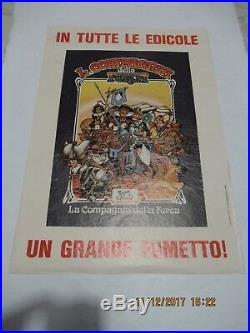 Poster Manifesto Locandina La Compagnia Della Forca # 1 Gadget 1976 Magnus Corno