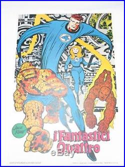 Poster Manifesto Thor Uomo Ragno Fantastici Quattro Devil Corno Gadget 1975/76