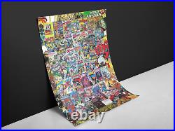 Poster Spiderman I Love Comic Books Huge Collection Drawing Poster 3