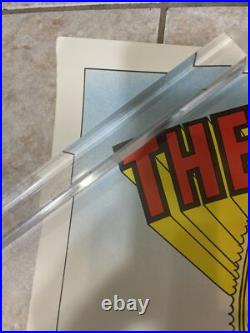 Poster Wonder Woman Girl Scouts DC Comics 1980 Recruiting Cartoon 20x25 Vtg