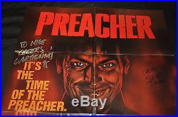 Preacher In Store Promo Poster Signed by Ennis & Dillon DC (1995) ITB WH