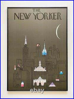 R. O. Blechman Rare 1979 Lithograph Print Large Framed The New Yorker Poster