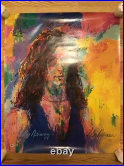 RARE 1994 LeRoy Neiman Howard Stern Hand Signed By Staff & Artist 27x32 BECKETT