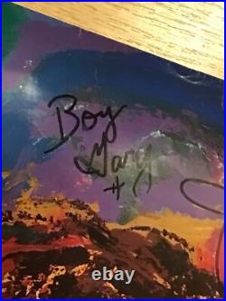 RARE 1994 LeRoy Neiman Howard Stern Hand Signed By Staff & Artist 27x32 BECKETT