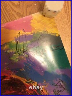 RARE 1994 LeRoy Neiman Howard Stern Hand Signed By Staff & Artist 27x32 BECKETT